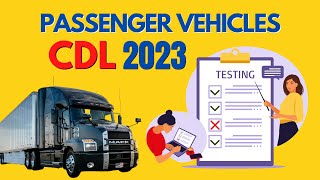 CDL PASSENGER TEST 2023 WRITTEN EXAM PASSENGER ENDORSEMENT [upl. by Enyawal23]