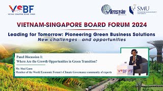 VSBF 2024  Mr Shai Ganu  Where Are the Growth Opportunities in Green Transition [upl. by Frederik]