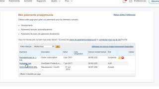 Comment Annuler un paiement pré approuvé Paypal  Stop Auto Payment Paypal 2018 [upl. by Nylauqcaj397]