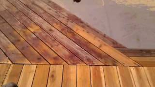 Sandblasting redwood deck [upl. by Ojibbob269]