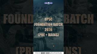 UPSC Foundation Batch 2026  PRE  Mains  upsc englishmedium batch foundationbatch kgsias [upl. by Oconnor]