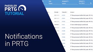 PRTG Tutorial  Alerts from Your Software with Notifications [upl. by Strohl]