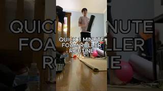 QUICK FOAM ROLLING ROUTINE stretching foamrolling stretch foamroller [upl. by Esile462]