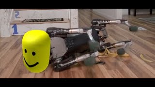 Robot Dog Slips On Banana Peel but with roblox sound effects [upl. by Chapnick]