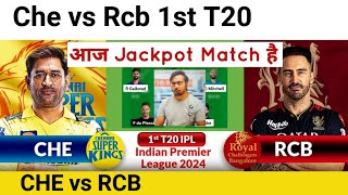 CHE vs RCB PredictionChennai vs Bangalore PredictionIPL team prediction [upl. by Akemet272]