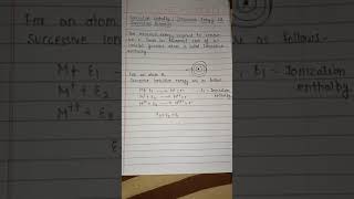 Ionization Enthalpy Class11th 12th NEET JEE shorts chemistry [upl. by Parrott]