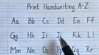 English writing capital and small letters AZ  English handwriting capital and small letters [upl. by Bricker]