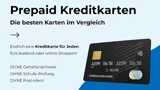 BESTE PREPAID KREDITKARTEN 2023  Kreditkarte Prepaid Vergleich und Testsieger Empfehlung [upl. by Feilak]