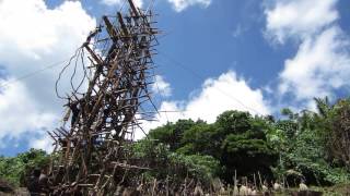 Traditional Bungee Jumping Vanuatu  Natural Tree Fiber Rope [upl. by Ahsenet]