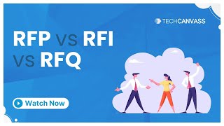 RFP vs RFI vs RFQ  Short Video by Techcanvass [upl. by Marcie]