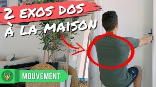 2 EXERCICES pour MUSCLER son DOS à la MAISON [upl. by Halivah]