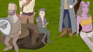 Funhaus Twits and Crits DampD animated  Episode 3  Wolves attack [upl. by Damahom]