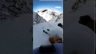 Insane Record Setting Couloir Run [upl. by Gosser275]