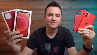 Red iPhone 12 Unboxing Impressions amp Key Features [upl. by Ailelc]