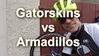 Gatorskins vs Armadillos Puncture Resistance Rolling Resistance amp Weight [upl. by Ashok]