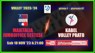 Volley B MAXITALIA JUMBOFFICE SESTESE  Kabel Volley Prato [upl. by Eelarbed]