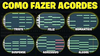 Como Fazer um Acorde Profissional no FL Studio  FL STUDIO TUTORIAL [upl. by Hubing]