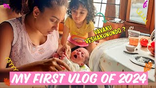 My First Vlog Of 2024  Pearle Maaney  Baby Nitara  Baby Nila [upl. by Asital208]