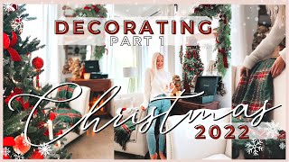 2022 CHRISTMAS DECORATE WITH ME  CHRISTMAS DECOR IDEAS  HOW TO TRADITIONAL CHRISTMAS DECORATING [upl. by Hardy325]