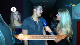 TV Fama Íris Stefanelli causa com Luan Santana e Jade [upl. by Anitnerolf618]