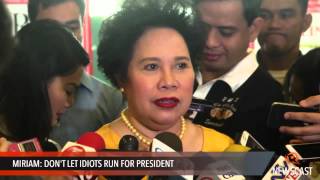 Dont let idiots run for president  Miriam [upl. by Rehotsirk]