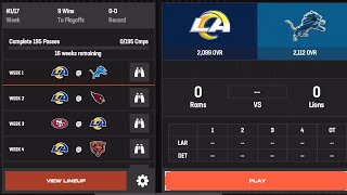 A New Season of NFL The La Rams vs The Detroit Lions  Madden NFL [upl. by Nosiaj]