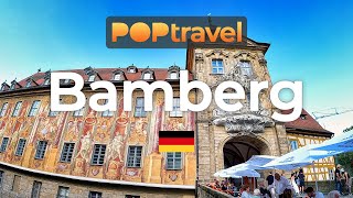 BAMBERG Germany🇩🇪  Old Town Hall to Rose Garden  4K 60fps UHD [upl. by Adnohsak]