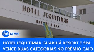 Hotel Jequitimar conquista duas premiações no Prêmio Caio  SBTNewsnaTV 131223 [upl. by Gilemette132]