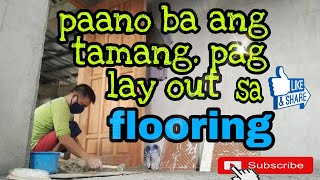 Paano ba mag lay out Ng tiles sa flooring [upl. by Durwin173]