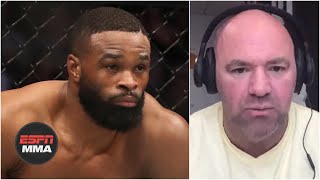 Dana White previews Woodley vs Burns talks UFC welterweight division  ESPN MMA [upl. by Aihsila79]