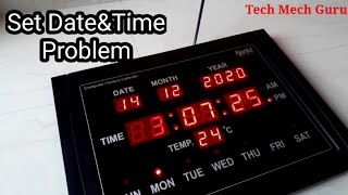 How To Set Date amp Time In Ajanta Digital Clock TechMechGurutmg [upl. by Iveson]