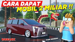 LOKASI DAN CARA CEPAT DAPAT MOBIL MISTERIUS SPESIAL IMLEK  KODE REDEEM CDID UPDATE  Roblox [upl. by Ielak]