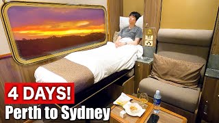 🇦🇺4600 Australias Most Luxurious Sleeper Train  Indian Pacific Adelaide→Sydney [upl. by Aihsatsan]