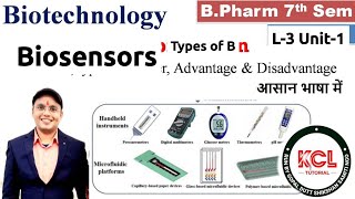 Biosensors Definition Types amp Component of Biosensor L3 Unit1 Biotechnology 6th Semester BPharm [upl. by Abisha]