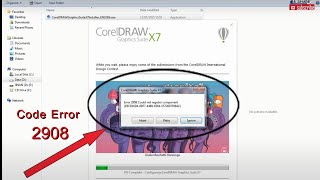 cara mengatasi coreldraw gagal install error 2908 corel drawTutorial Jinan [upl. by Haidabej361]