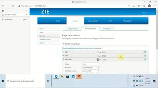 Otvaranje porta na ruteru ZTE Speed Port [upl. by Swift235]