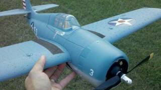 Parkzone F4F Wildcat Unboxing and Maiden Flight [upl. by Inwat]