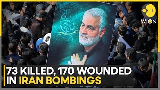 Iran blast Twin explosions near General Qassem Soleimanis tomb kill 73  Breaking News  WION [upl. by Duntson]