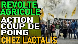 AGRICULTURE  Action Coup De Poing Chez Lactalis [upl. by Ahsenaj710]