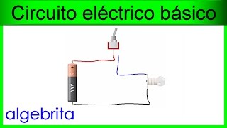 Circuito eléctrico básico con interruptor Electricidad 224 [upl. by Kred]