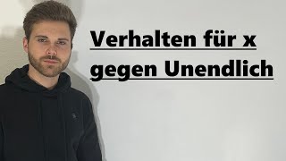 Verhalten für x gegen Unendlich Funktionen  Verständlich erklärt [upl. by Dredi566]