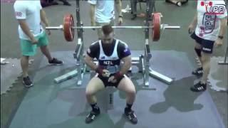 Brett Gibbs  World Record Bench Press  208kg  83kg BW [upl. by Eniaj499]