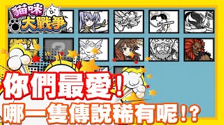 《哲平》手機遊戲 貓咪大戰爭  隨便聊隨便打  雖然可能沒有全部擁有 但是傳說稀有 你們最喜歡哪一隻呢 [upl. by Mcroberts671]