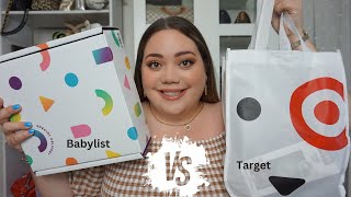 Babylist Hello Baby Free Baby Box amp Target Registry Welcome Kit Comparison Plus Size Pregnancy [upl. by Michiko799]