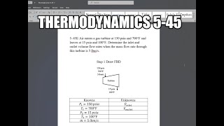 Thermodynamics 545 Air enters a gas turbine at 150 psia and 700°F and leaves at 15 psia and 100°F [upl. by Stanton339]