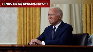 WATCH Biden delivers address on his decision to exit the 2024 race  NBC News [upl. by Nilhtac]