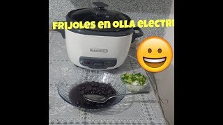 como cocer frijoles en olla electrica Black Decker [upl. by Morissa]