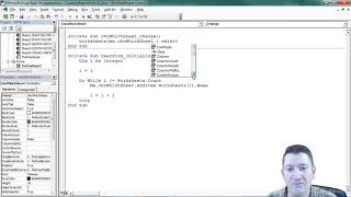 43 Project 6 Adding VBA Code to the ComboBox Change Event [upl. by Aihsal773]