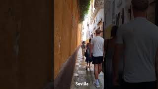 Narrow beautiful streets of Seville in Spain [upl. by Alia]