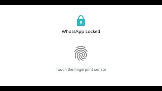 COMMENT VERROUILLER OU DÉVERROUILLER WHATSAPP PAR EMPREINTE DIGITALE [upl. by Merla]